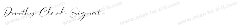 Dorothy Clark Signat字体转换